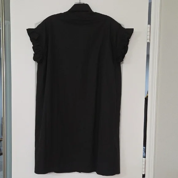 Pretty Black Button Down Dress In Perfect New Condition! - Picture 5 of 8